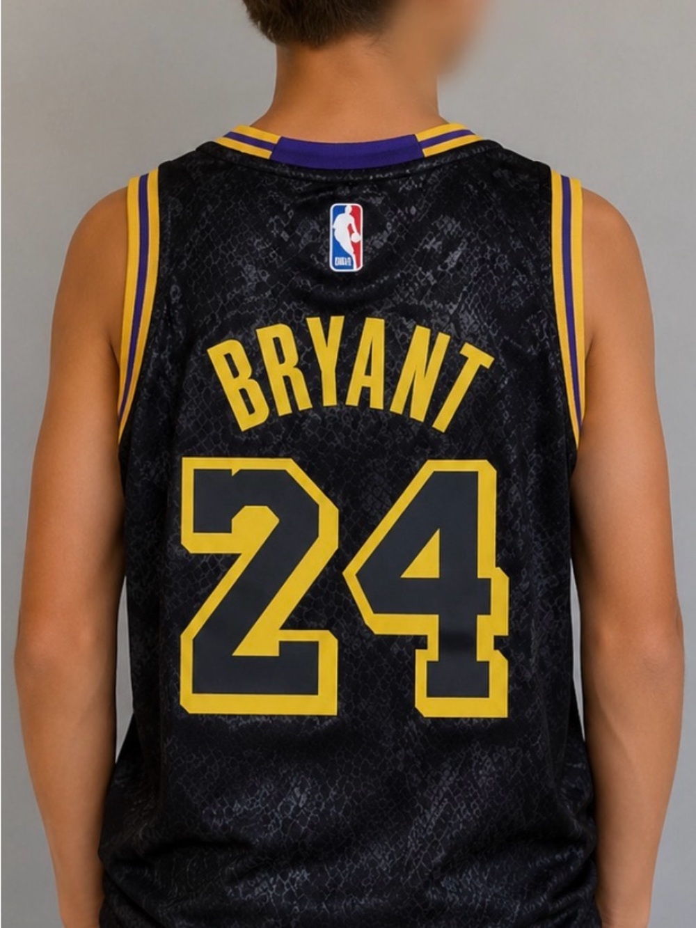 Kobe Bryant LA Lakers #24 Mamba Youth Medium Kids Black Basketball Jersey